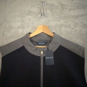 NWT Peter Millar Mens Vest Crown Crafted Cambridge Hybrid Wool Medium Navy $295